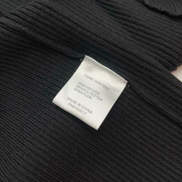 NWT PRINCESS POLLY Lyvia Long Sleeve Mini Dress Black Size Small / Medium - Picture 8 of 8